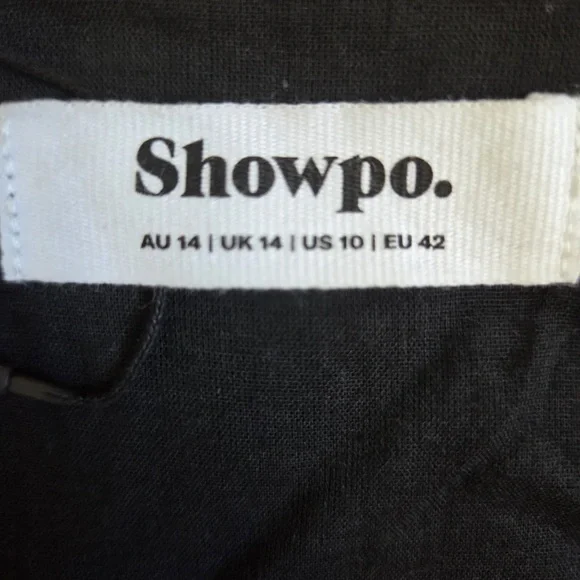 Showpo Black Cotton Dress - Picture 5 of 5